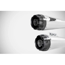 Conical Slip-Ons Muffler for HD-SOFTAIL M8 — 2 Slip-On, Right, Polished