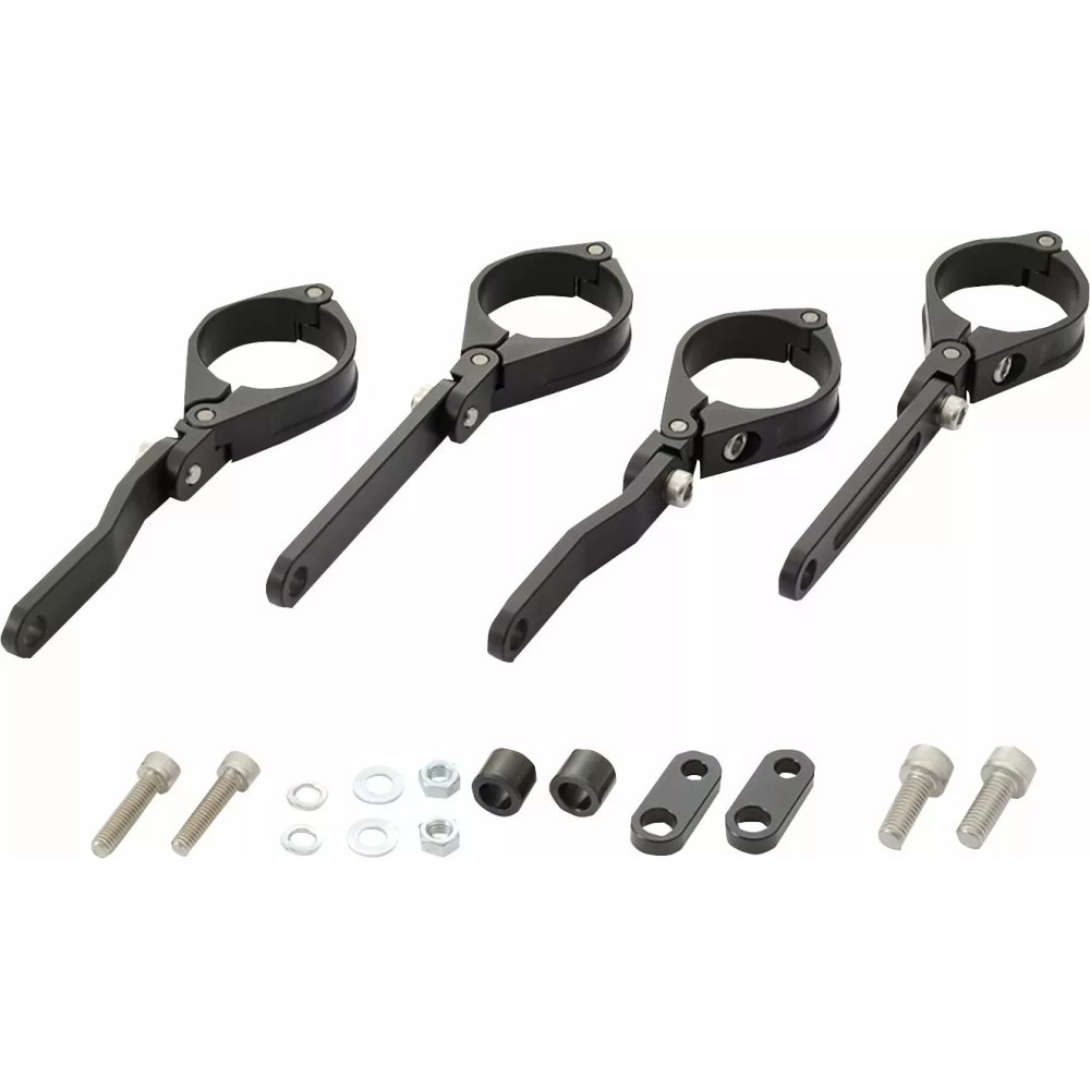 Headlight Bracket Set — 41 mm (1-5/8") clamp, black