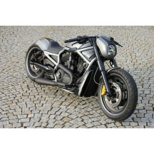 Headlight Mask — Night Rod Style, Black, ABS