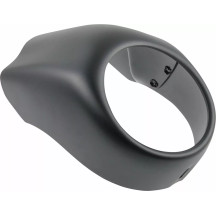 Headlight Mask — Night Rod Style, Black, ABS