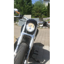 Headlight Mask — New Night Rod Style, Black, HD-ROD085