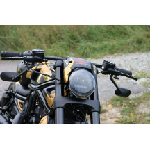 Headlight Daymaker — 60 W, 10–32V DC, Black housing, fits V-Rod, Night Rod & Muscle