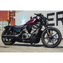 Headlight Mask RH975 — For Harley-Davidson®, Black