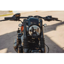 Headlight Mask RH975 — For Harley-Davidson®, Black