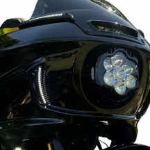 Shark Demon™ 2 Performance LED Headlight — Harley-Davidson fit, Gloss Black