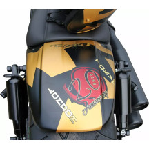 Turn Signal Kit — 75×13×15.5 mm, black housing, orange lens, rear bolt-on