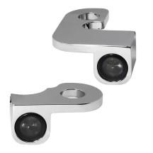 NANO Series Handlebar Turn Signals — 12V, front left/right fitment, chrome