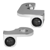 NANO Series Handlebar Turn Signals — 12V, front left/right fitment, chrome