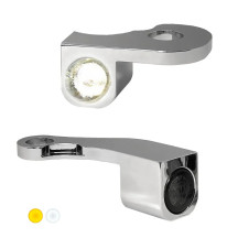 NANO Series Handlebar Turn Signals — 12V, Front left/right, Chrome