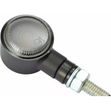 D-Light Indicator — 12 V, Pair, M8 thread, Black housing, Amber LED