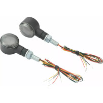 D-Light Indicator — 12V, M8 thread, Pair, Black