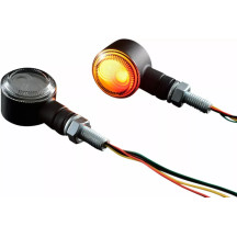 D-Light Indicator — 12V, M8 thread, Pair, Black