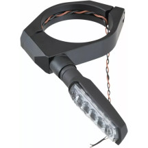 Soporte de montaje — abrazadera 57 mm (2-1/4"), montaje en horquilla, negro