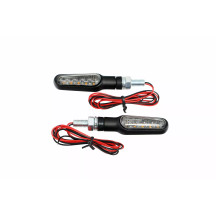 D-Light Indicator — 12V, pair, front/rear, amber LED, black housing