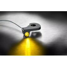 Dash Indicator Light — 12V, Front right mount, Smoke lens, for Harley-Davidson®