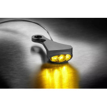 Dash Indicator Light — Front left, 12V, Smoke, for Harley-Davidson