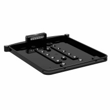 Soporte para matrícula Nano — 12V, montaje atornillado, negro