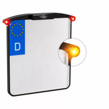 Soporte de matrícula Nano — 12V, negro, Type C (CH)