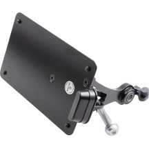 License Plate Holder RH975 — 21 cm W, 13 mm H, rear, black