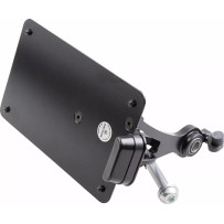 License Plate Holder RH975 — 21 cm W, 13 mm H, rear, black