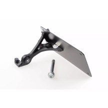 Soporte de matrícula RH975 — 14.3 cm alto, 21 cm ancho, montaje trasero atornillado, LED