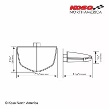 Luces LED para matrícula — 12V, montaje atornillado, negro