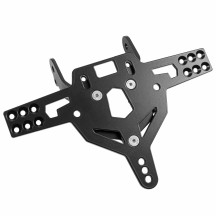 PRO License Plate Holder Type D — 175mm width, France plate fit, anodized black