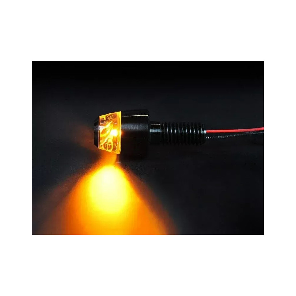 mo-BLAZE Pin Turn Signals — Anodized Black