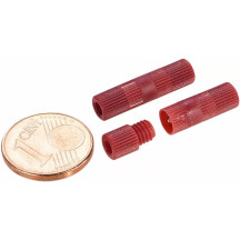 Cable Connectors — Red, Set of 5