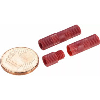 Cable Connectors — Red, Set of 5