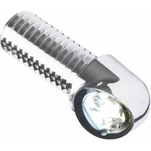 MO Blaze — 12V, trasero, aluminio pulido, rojo