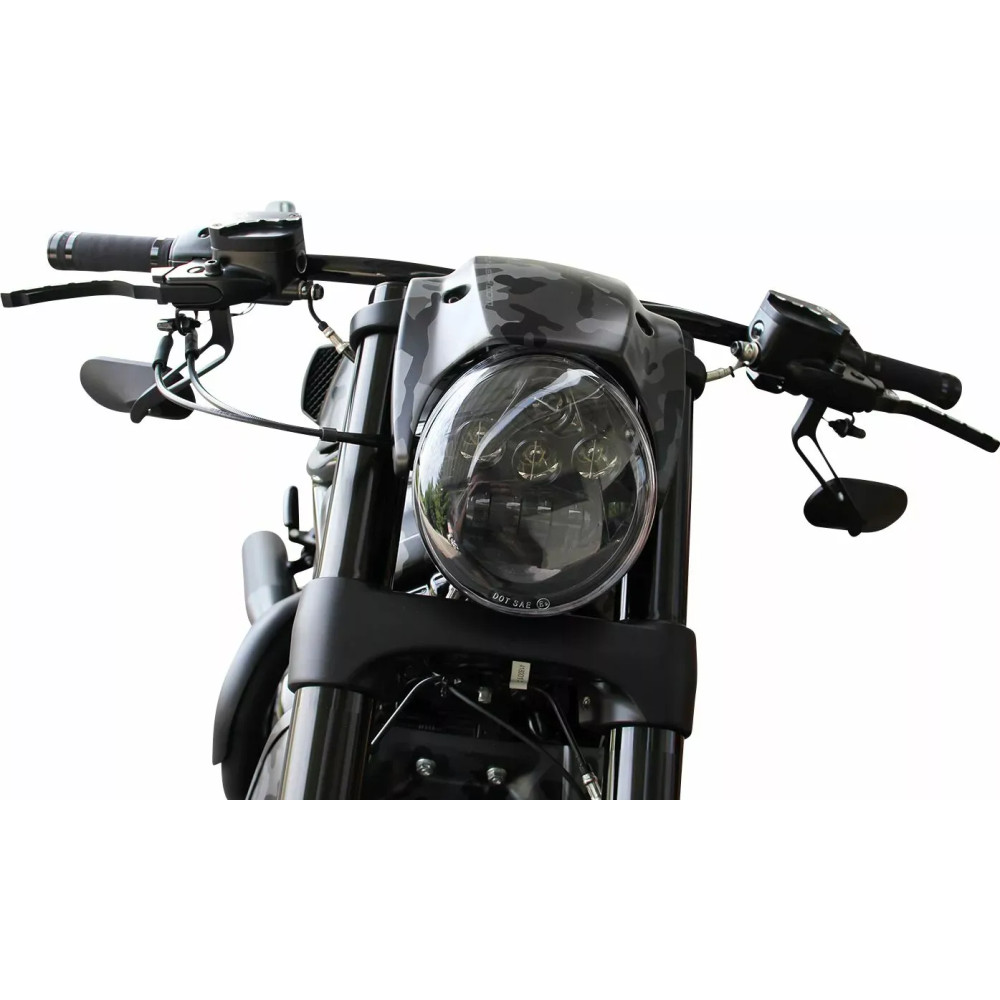 Turn Signal Holder — front mount, black, pair