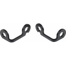 Turn Signal Holder — front mount, black, pair