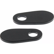 Soporte para intermitente — Montaje trasero, Negro brillante