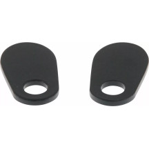 Soporte para intermitente — Montaje trasero, Negro brillante