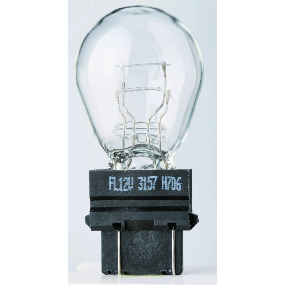 Filament Glass Wedge Bulbs — 12V, 27W, W2.5 x 16q (3157), 10 pack