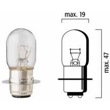 Filament Bulbs — P15d-25-1, 12V 25W, White