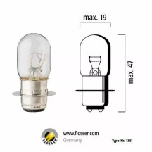 Filament Bulbs — 12V 35W, P15d-25-1, 10 Pack