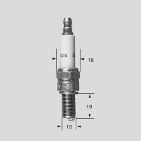 Champion Spark Plugs — Resistor type, projected center electrode, platinum tip