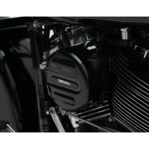 SoundBomb V-Twin Dual-Tone Air Horn with Cover — Black