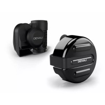 SoundBomb V-Twin Dual-Tone Air Horn with Cover — Black