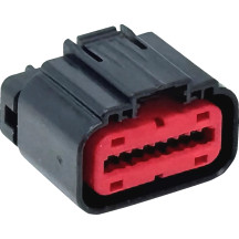 Engine Control Unit Connector — female, black