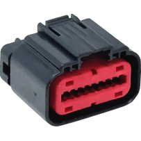 Engine Control Unit Connector — female, black