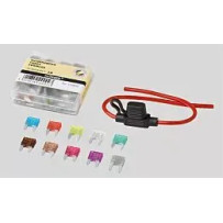 Fuse Holders — Inline, 10-Pack, Black