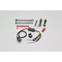 Quick Charge Port USB Type-A — 12V input, QC3.0 (30W), fits 22.2 mm and 25.4 mm handlebars, Black