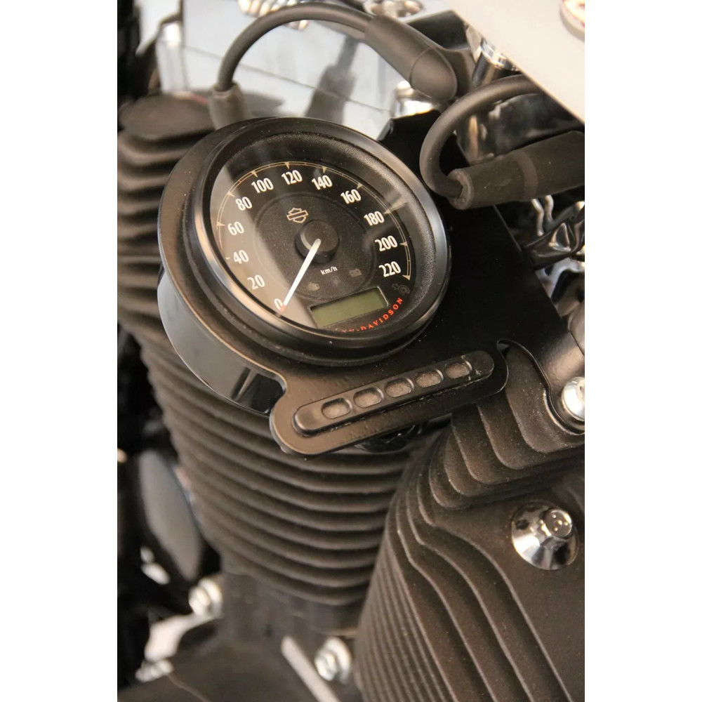 Speedometer Bracket on the Side — black, steel