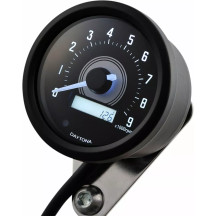 Tachometer — Black aluminum housing