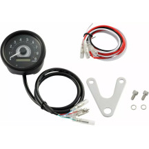 Tachometer — Black aluminum housing