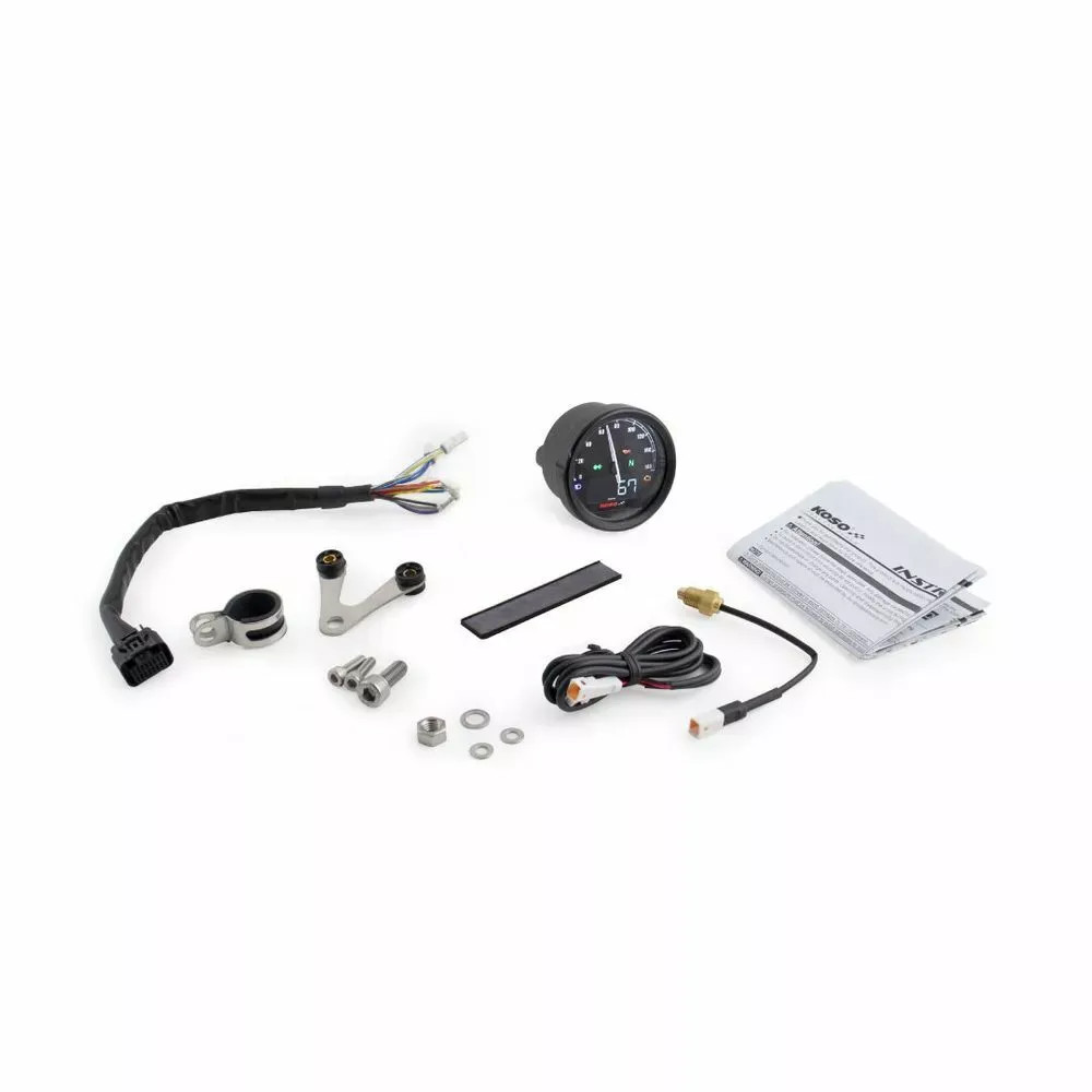 D60-HD TNT-05 Velocímetro con ABE — 60 mm, 12V, Negro