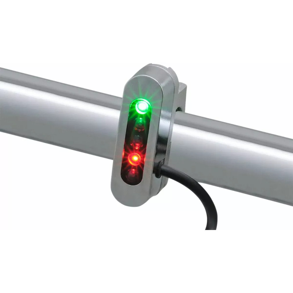 Micro Indicator Light — Clamp mount, 25.40 mm, 22.23 mm, Chrome